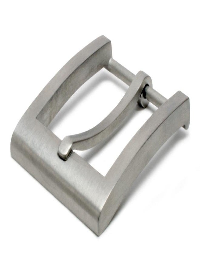 Nickel Smart Silver Square Titanium Belt Buckle for 1¼ Inch Straps - Nickel Free Belt Buckle with Brushed Satin Finish - Image 1